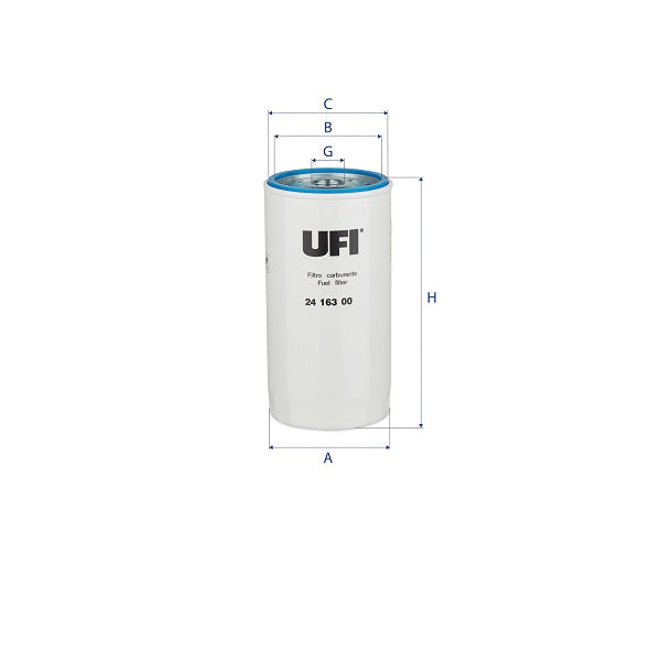 24.163.00 fuel filter spin-on