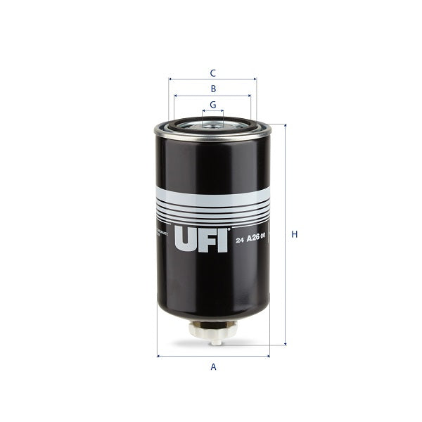 24.A26.00 fuel filter spin-on