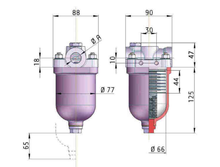 25.004.00008 Sieve disk insert