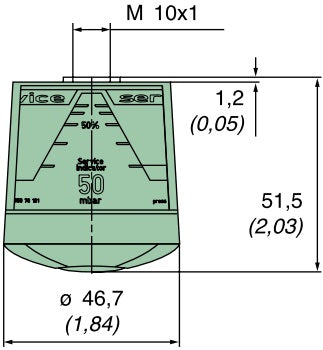 39 065 70 911 service indicator, 65mbar