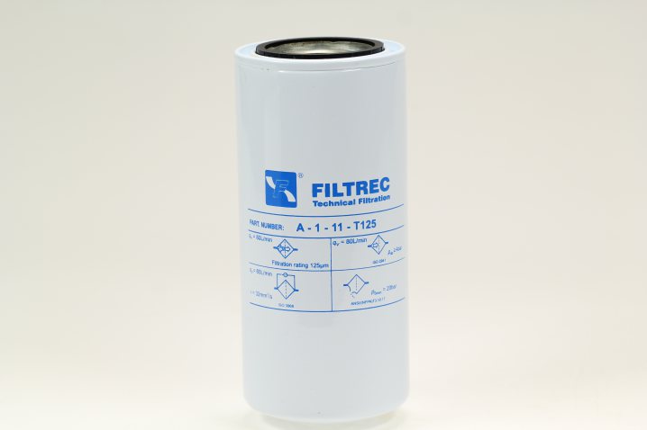 A111T125 oil filter (spin-on)