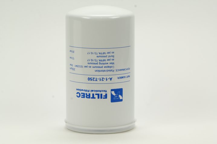 A121T250 oil filter spin-on