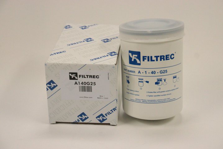A140G25 oil filter (spin-on)