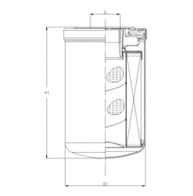 A422GW40 hydraulic filter spin-on (HyCLEAN)
