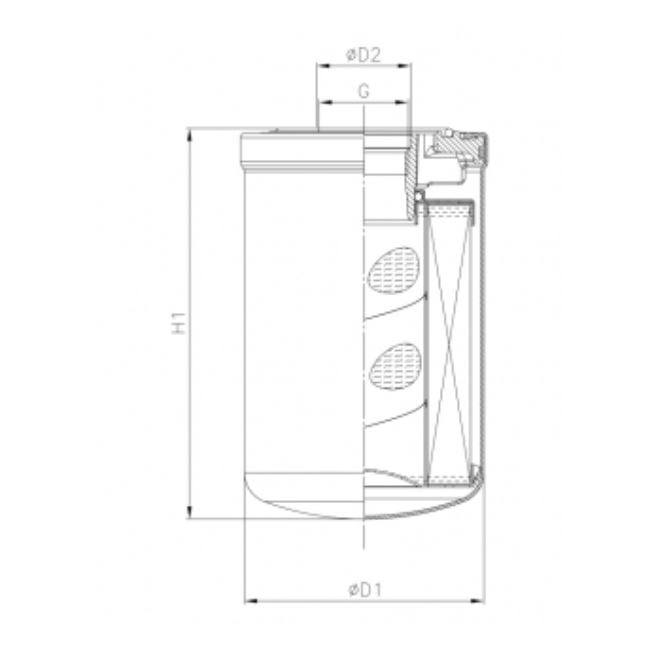 A522G10V0/AB1 hydraulic filter spin-on (HyCLEAN)