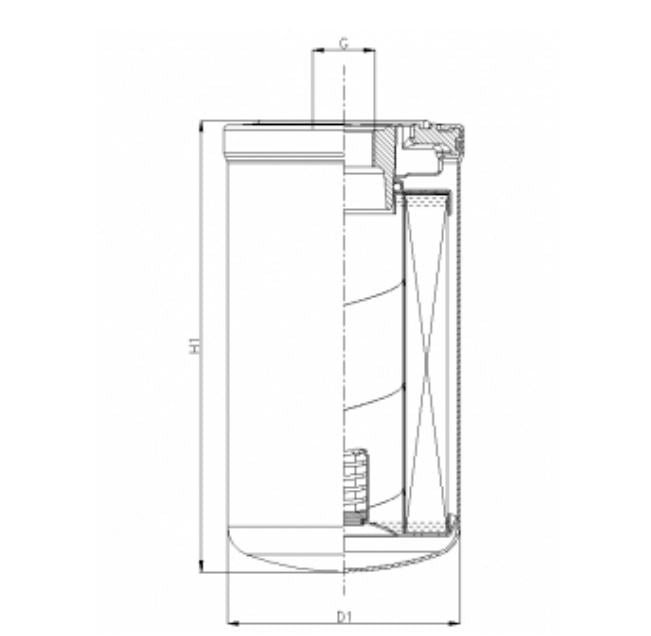 AWG138 hydraulic filter spin-on