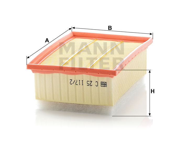 C 25 117/2 air filter element