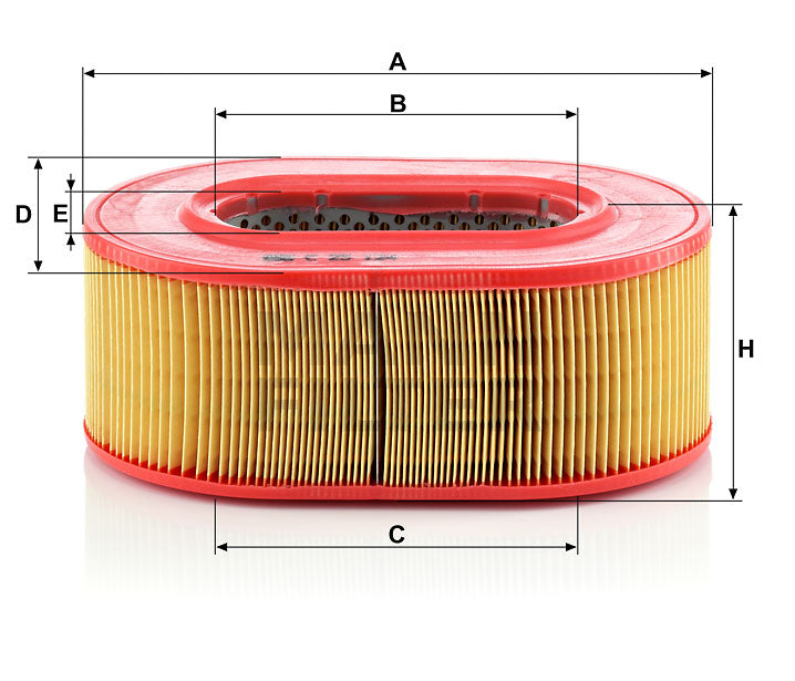 C 25 124 air filter element