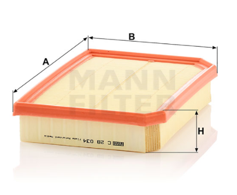 C 28 034 air filter element