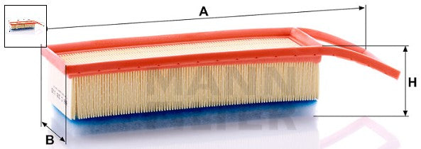 C 38 130 air filter element