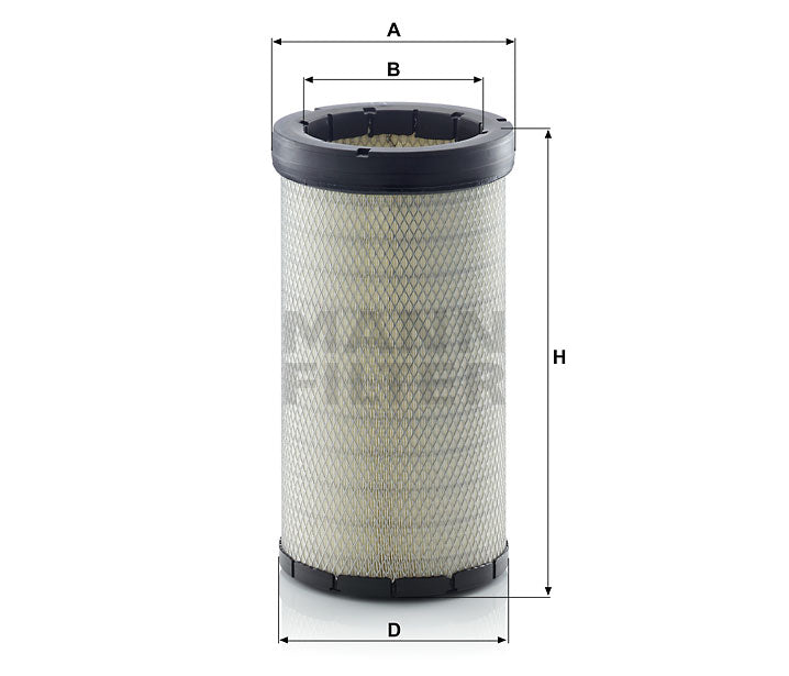 CF 22 160 air filter element (secondary)