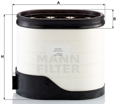 CP 38 001 air filter element (CompacPlus)