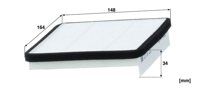 CU 16 012 cabin air filter element