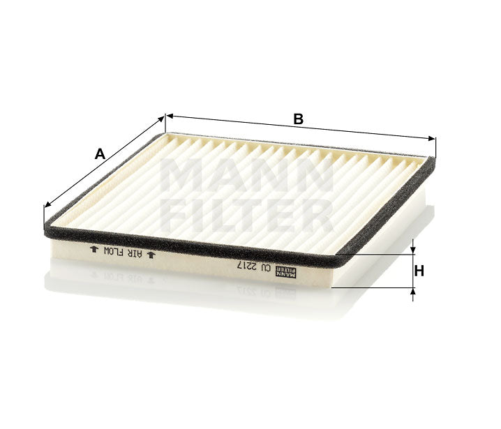 CU 2217-2 cabin air filter element