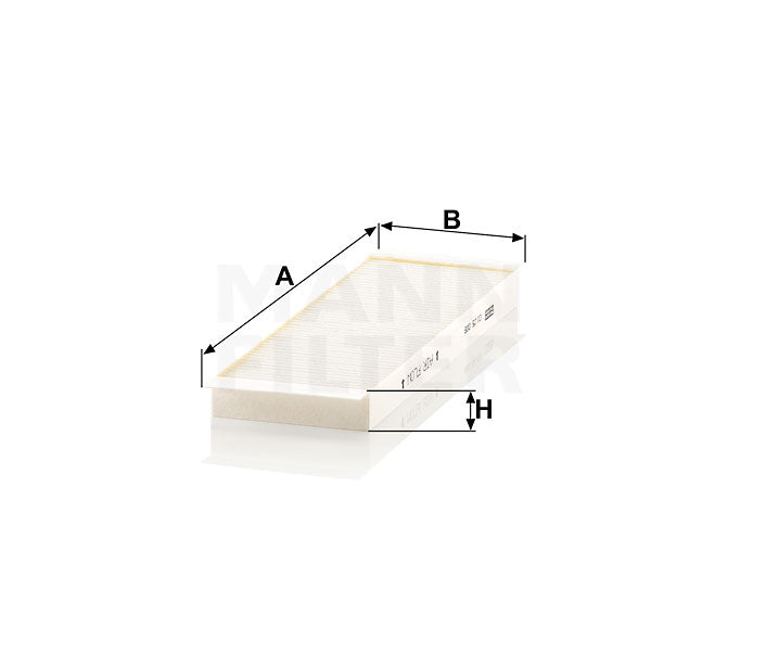 CU 25 008-2 cabin air filter element