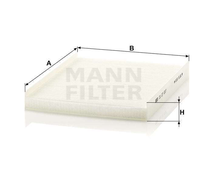 CU 27 007 cabin air filter element