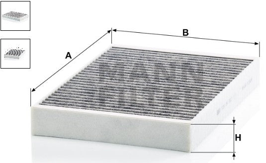 CUK 34 003 cabin air filter (activated carbon)