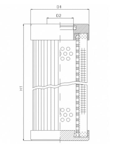 D112G03BV/ESD hydraulic filter element