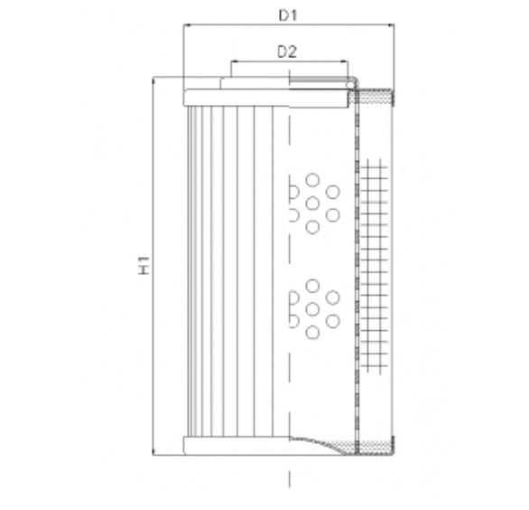 D123C25A hydraulic filter element