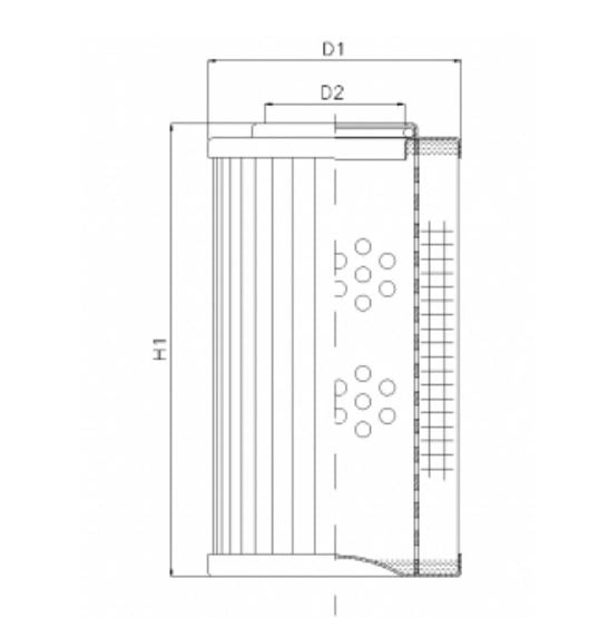 D131T25AV hydraulic filter element