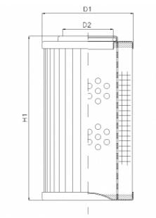 D137G01A hydraulic filter element
