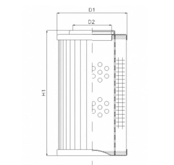 D141GW25AV hydraulic filter element