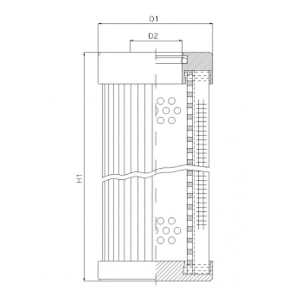 D150T10B hydraulic filter element