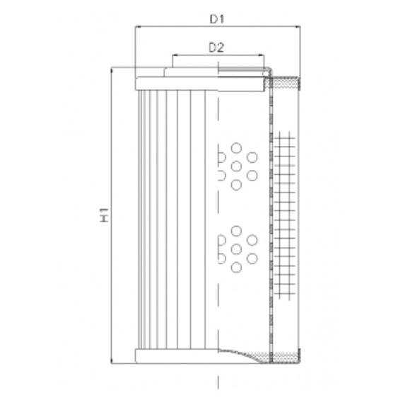 D151C10A hydraulic filter element