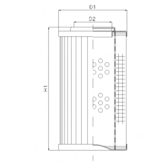 D151T25A hydraulic filter element