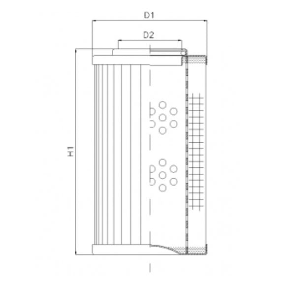 D153T60A hydraulic filter element