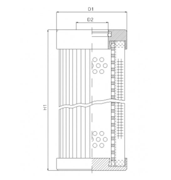 D154T25B hydraulic filter element