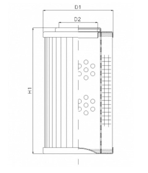D157G10A hydraulic filter element