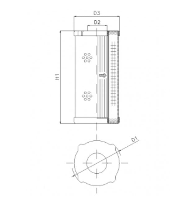 D410G06 hydraulic filter element