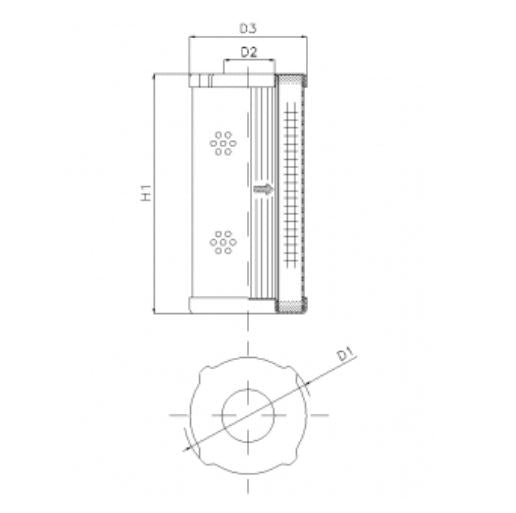 D411T120 hydraulic filter element