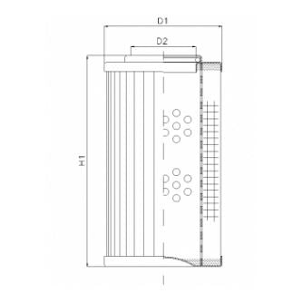 D612G25V hydraulic filter element