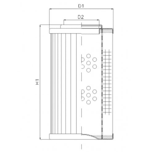 D614G10V hydraulic filter element