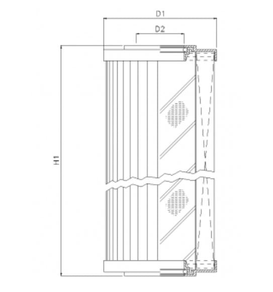 D652G25AV hydraulic filter element