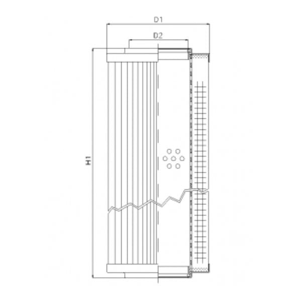 D663G06A hydraulic filter element
