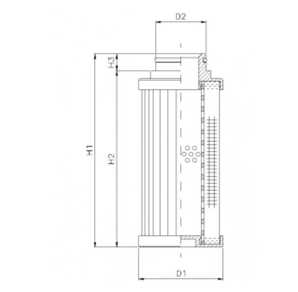 D721G06B hydraulic filter element