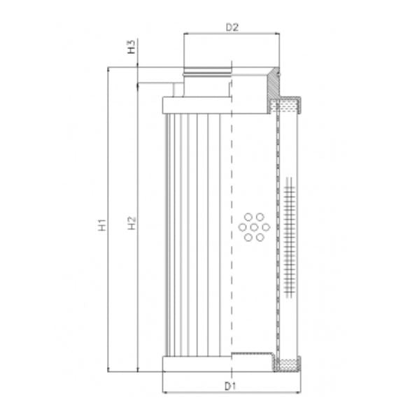 D732C10A hydraulic filter element