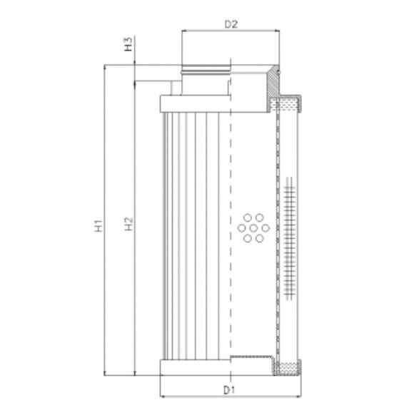 D732G03A hydraulic filter element