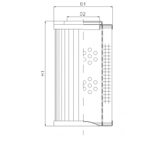 DHD35G10V hydraulic filter element