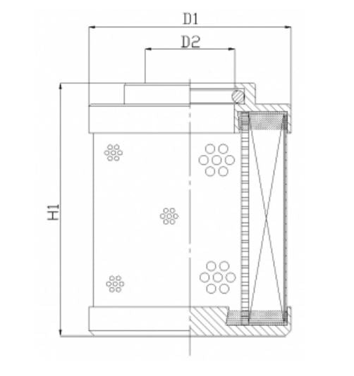 DHD35W50B hydraulic filter element