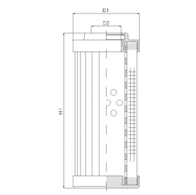 DHD60A10V hydraulic filter element