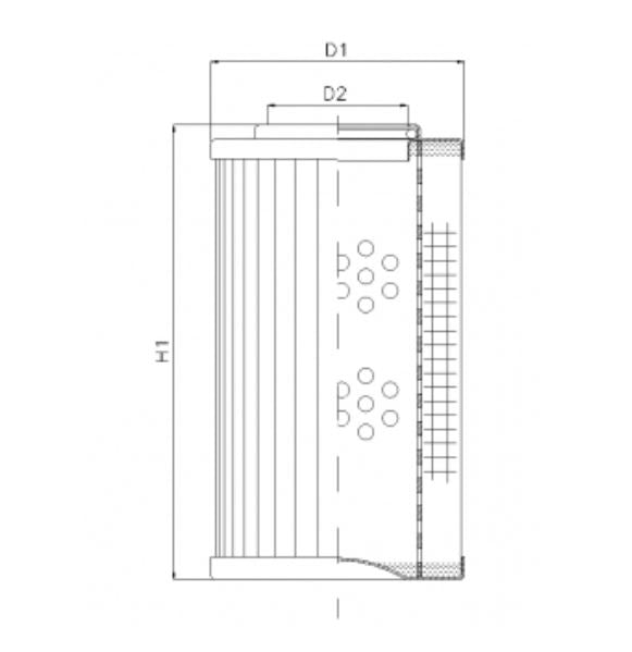 DLD150B40B hydraulic filter element