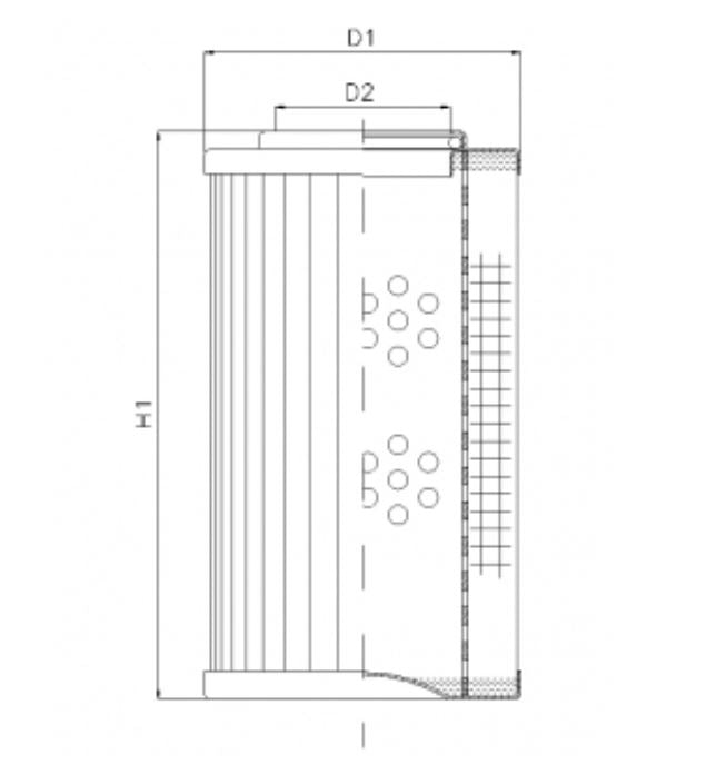 DLD150E05B filter element for pressure filter