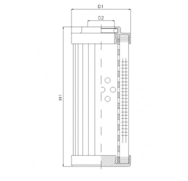 DLD240T10B hydraulic filter element