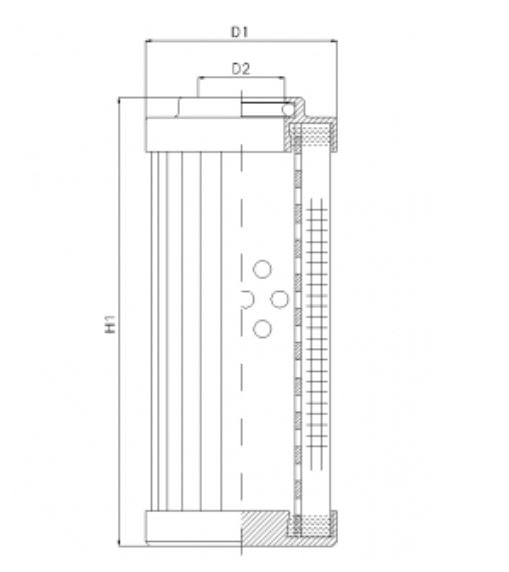 DLD360T10B hydraulic filter element