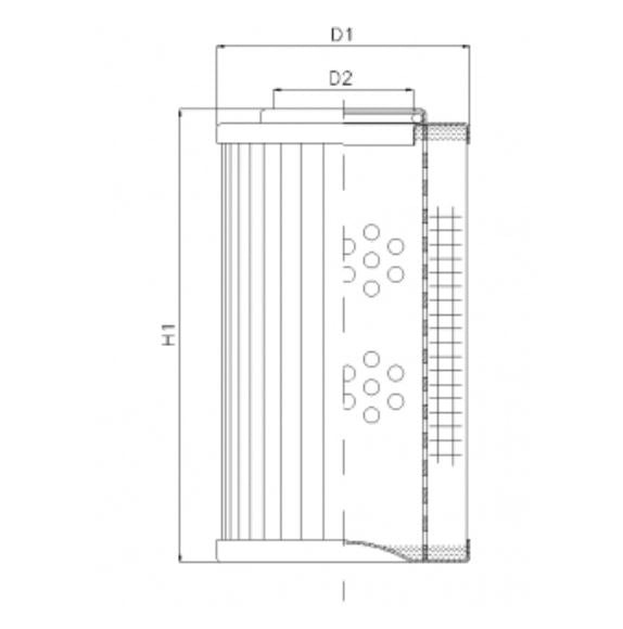 DLD450B80B hydraulic filter element