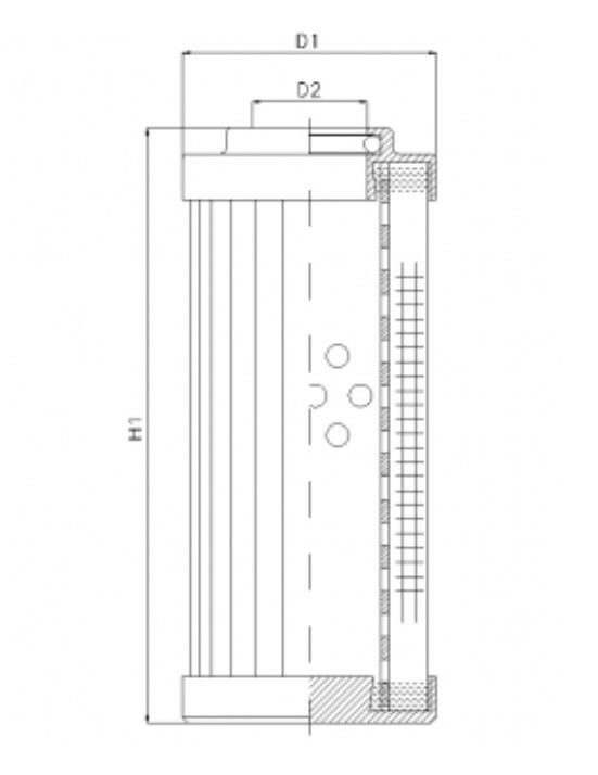 DLD600T40B Filter element for pressure filter